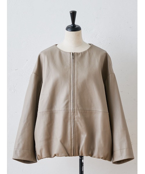 BEARDSLEY（ビアズリー）の「レザージャケット（ノーカラージャケット