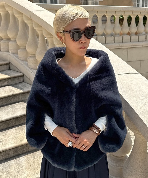 リッチボリュームファーケープ（その他アウター）｜JENNE（ジェンヌ