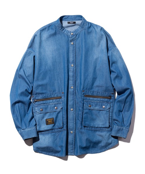 glamb（グラム）の「Stand Collar Denim SH / スタンドカラーデニム
