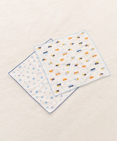 ガーゼハンカチ2枚組セット（その他ベビー用品）｜HOT BISCUITS