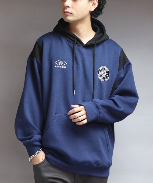 セール】裏起毛ユニフォーム系プルパーカー（パーカー）｜8(eight