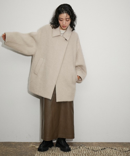 ADAM ET ROPE'（アダムエロペ）の「モヘヤシャギーミドルコート