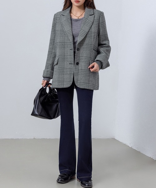 セール】【大きいサイズ有/伸縮性有】シュッと美脚！ブーツカット風