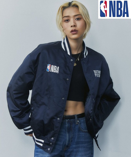NBA（エヌビーエー）の「【NBA】刺繍ウォームアップジャケット