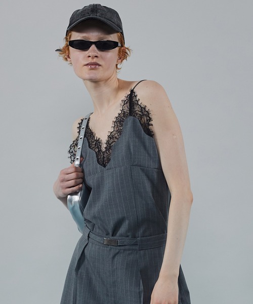 MAISON SPECIAL（メゾンスペシャル）の「Pinstripe Lace Camisole/ピン