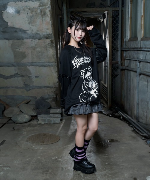 Amilige（アミリージュ）の「チェーンネックレスベアプリント