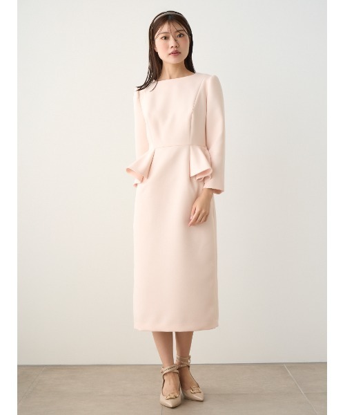CELFORD（セルフォード）の「ロングスリーブペプラムタイトワンピース