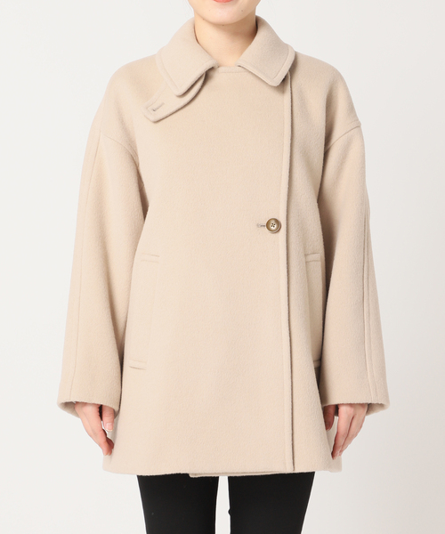 クリスマスお値引き！長い期間着れる！ウールアンゴラバルカラーミドル