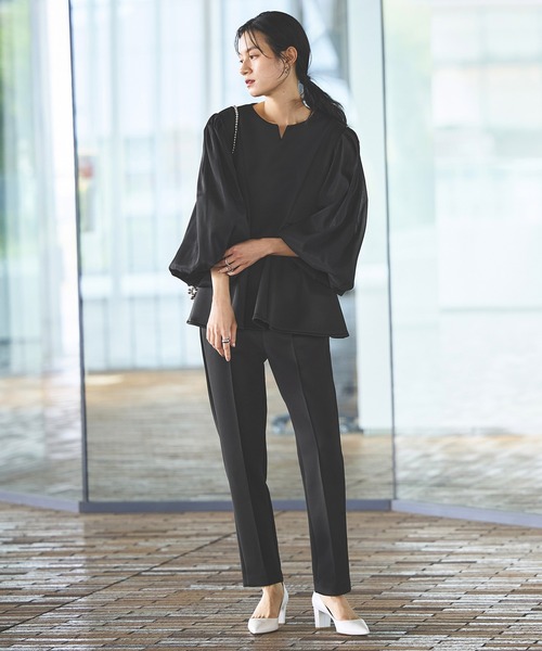 セール】オケージョンドレス 結婚式 洗える ストレッチ ｜ シアー