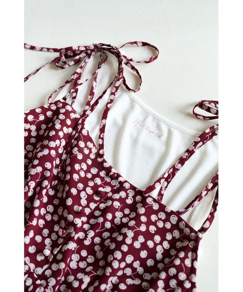 Cherry Pattern Strap Top（キャミソール）｜Her lip to（ハーリップ
