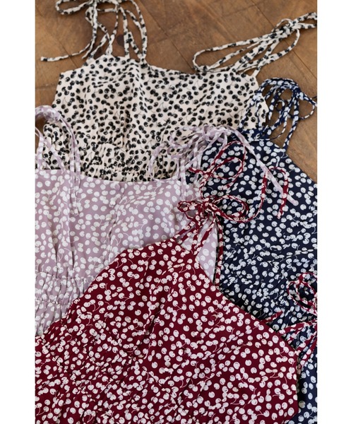Cherry Pattern Strap Top（キャミソール）｜Her lip to（ハーリップ