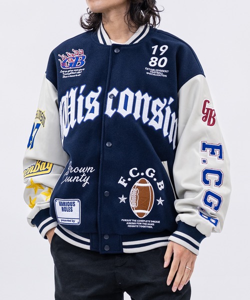 セール】【13】メルトン刺繍 スタジャン（スタジャン）｜JOHN'S CLOSET