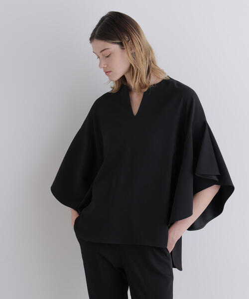 ◇2WAYツイルフレアブラウス（シャツ/ブラウス）｜LE PHIL