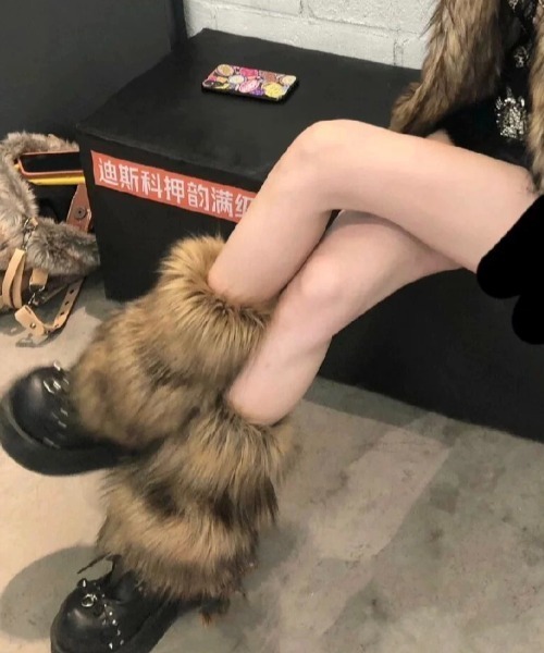 セール】フェイクファーレッグウォーマー（レッグウォーマー）｜SHEENA