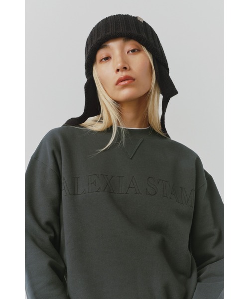 ALEXIA STAM（アリシアスタン）の「Stitch Embroidery Logo Sweatshirt