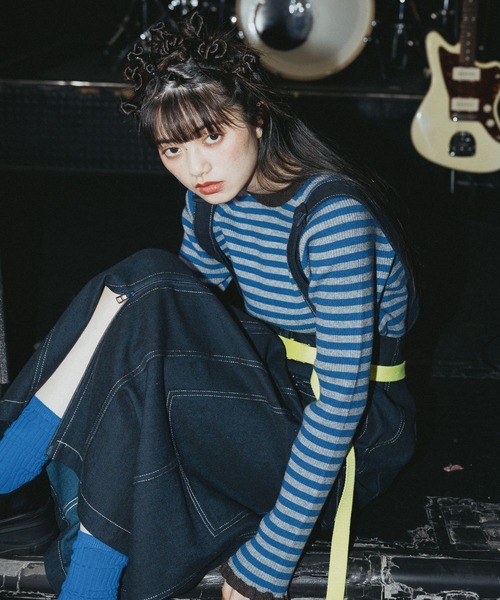 niko and（ニコアンド）の「[MODE NORM CORE]フリルカフスリブプル