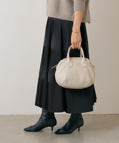 本革》ラウンドミニボストンバック（ボストンバッグ）｜BEARDSLEY