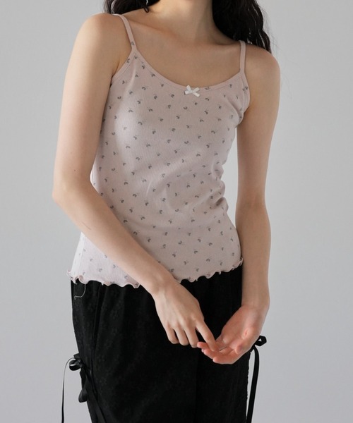 セール】【ZOZO限定】フラワー キャミソール リボン 小花柄