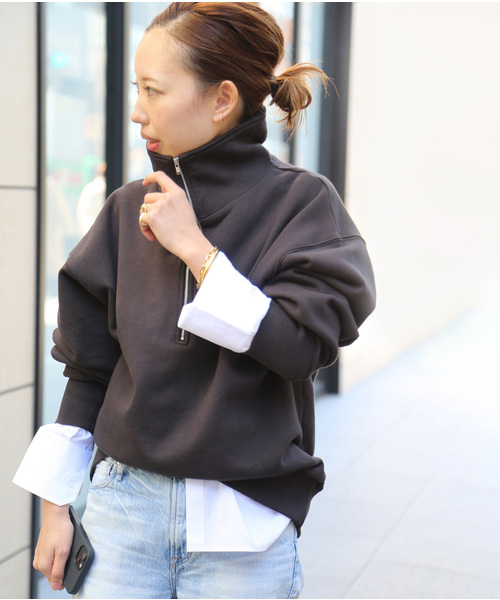 セール】【CELERI/セルリ】ハーフジップ スウェット（スウェット