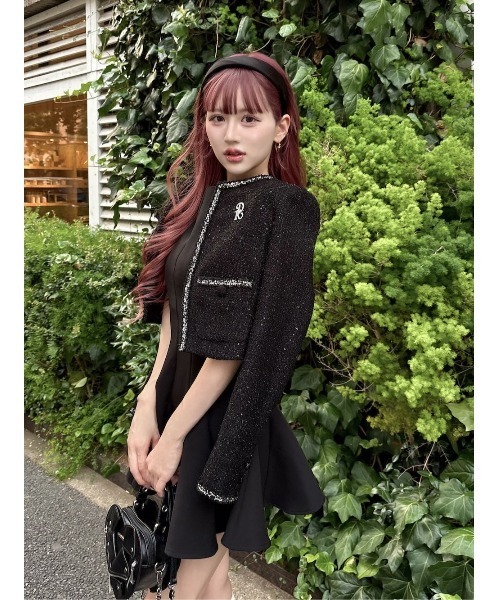 スパンコールツイードジャケット（その他アウター）｜Darich