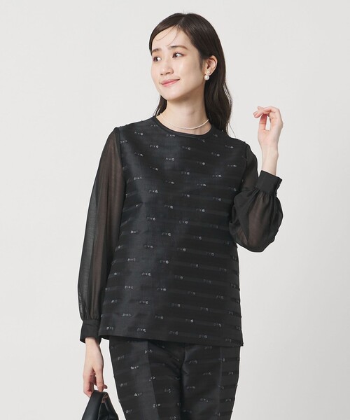 リボン カットジャガード ブラウス（シャツ/ブラウス）｜UNITED ARROWS