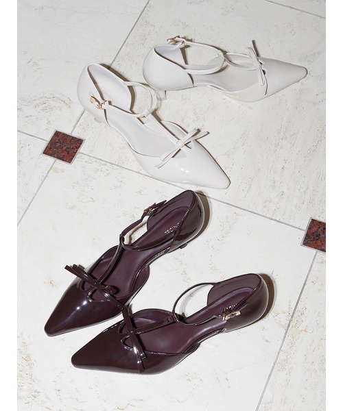 SNIDEL（スナイデル）の「Tストラップリボンパンプス（パンプス）」 - WEAR