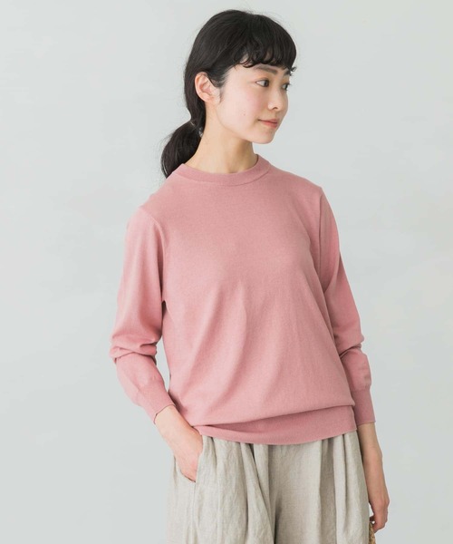 かぐれ（カグレ）の「コットンシルククルーネックプルオーバー（ニット