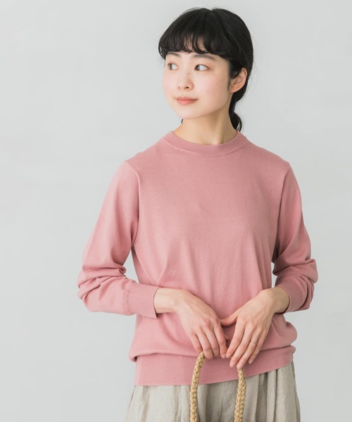 かぐれ（カグレ）の「コットンシルククルーネックプルオーバー（ニット