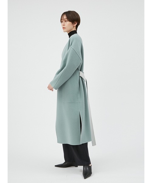 FRAY I.D（フレイアイディー）の「ウールカシミアバイカラーリバー