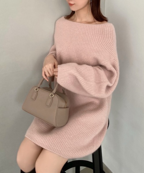 SNIDEL（スナイデル）の「ラクーンミニニットワンピース（ワンピース