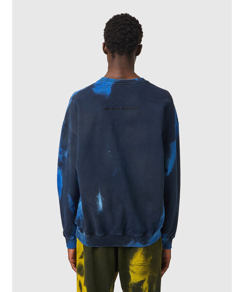 DIESEL（ディーゼル）の「メンズ スウェット タイダイ染め オーバー