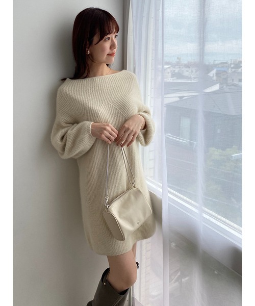 SNIDEL（スナイデル）の「ラクーンミニニットワンピース（ワンピース