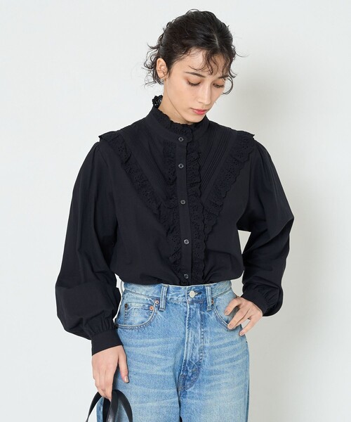 FREAK'S STORE（フリークスストア）の「レーススタンドカラーブラウス