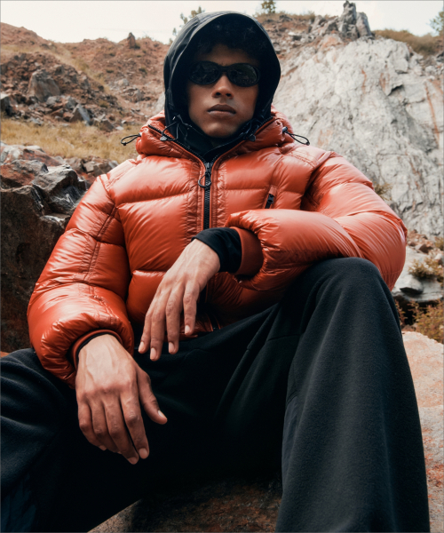 セール】シティレジャーシアーリップストップフーデッドダウンショート