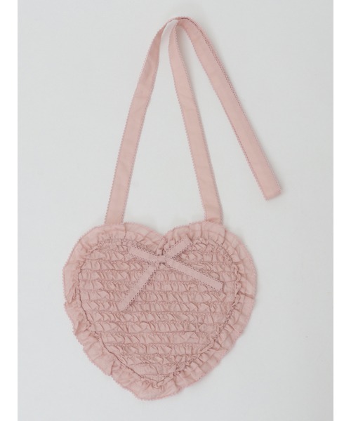 PINK HOUSE（ピンクハウス）の「ローンフリルハートポシェット