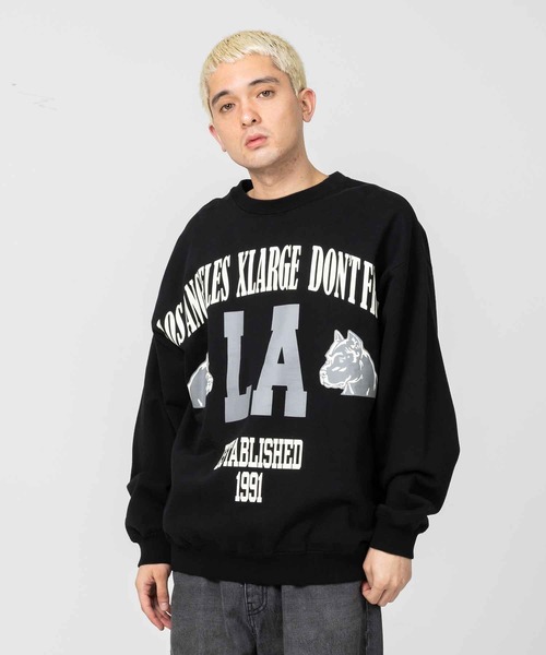 XLARGE（エクストララージ）の「BIG PRINT CREW NECK SWEAT