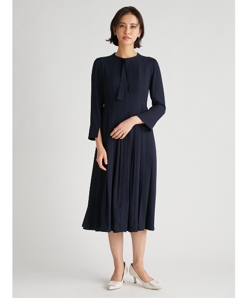 CELFORD（セルフォード）の「ボウタイプリーツワンピース（ワンピース