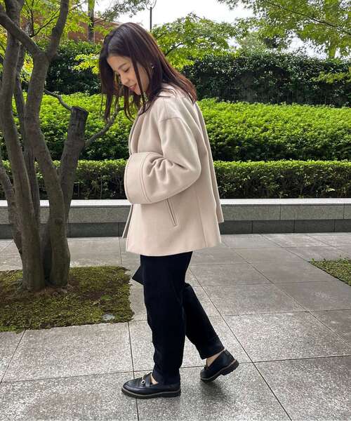 UNTITLED（アンタイトル）の「◇ジロンラム ノーカラーショートコート