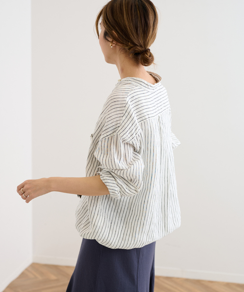 FRAMeWORK（フレームワーク）の「フレンチリネンドロストシャツ