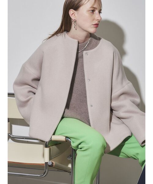 ELENDEEK（エレンディーク）の「クルーネックショートコート（ノー