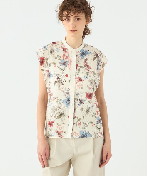 トリビュートフラワー ピコカットスリーブブラウス（シャツ/ブラウス