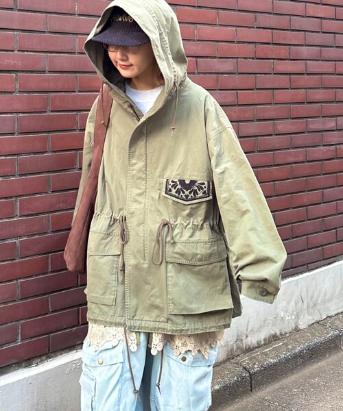 etsinta】レースベスト付モッズコート（その他アウター）｜etsinta