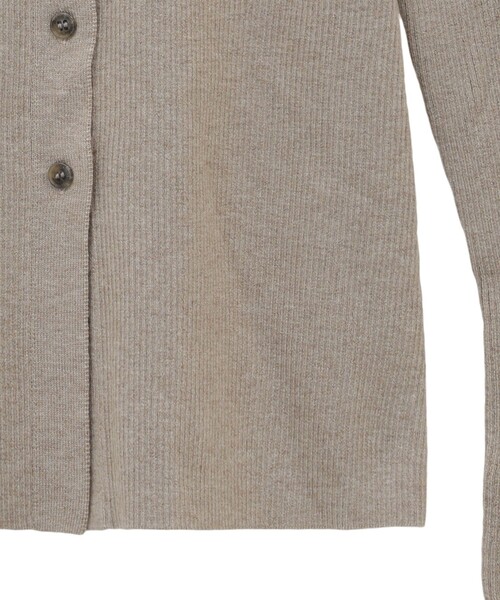 CLANE（クラネ）の「【CLANE/クラネ】COLLAR RIB CARDIGAN/カラーリブ