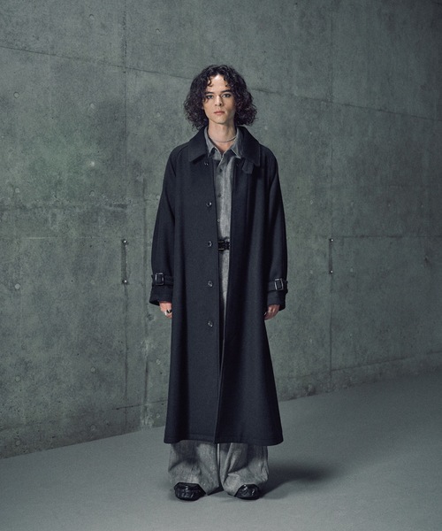 セール】Wool melton bal collar coat / ウールメルトンバルカラー