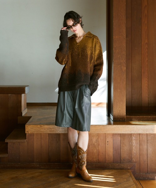 Irregularity Gradation Skipper Knit/イレギュラーグラデーション
