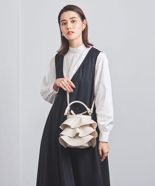 suzuhumm】美品 ユナイテッドアローズ フリルバケット ブラック UNITED