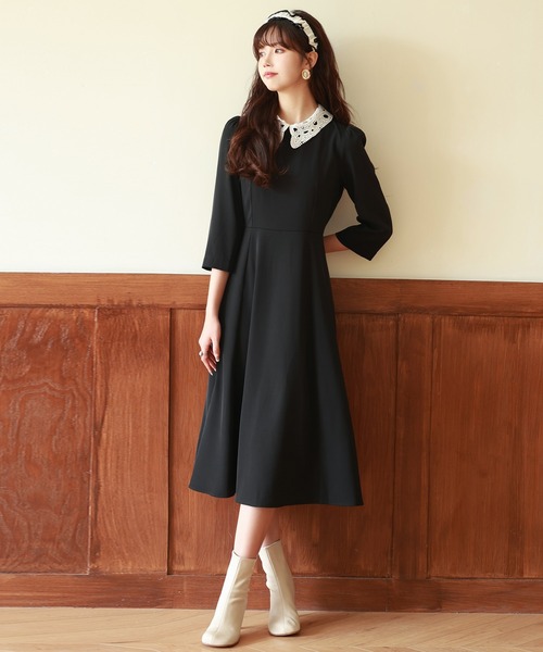 SAISON DE PAPILLON（セゾンドパピヨン）の「付け襟2Wayフレア