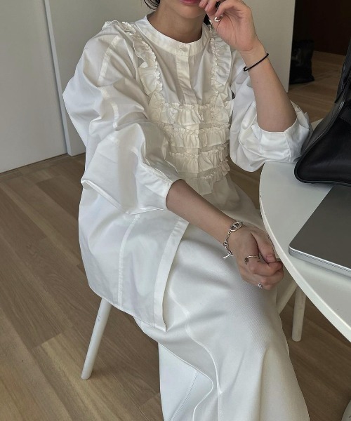 WILLFULLY（ウィルフリー）の「frill bustier layered like SH（シャツ