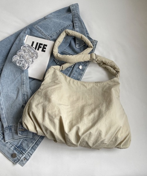 lulunoix/ナイロンくしゅくしゅショルダー N15438（ショルダーバッグ