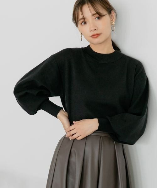 mysty woman（ミスティウーマン）の「ボリュームスリーブニットプル